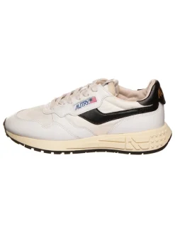 Leder-Sneakers "Relwind" in Weiß/ Schwarz