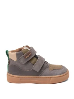 Leder-Sneakers "Roy" in Grau