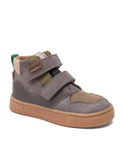 Leder-Sneakers "Roy" in Grau