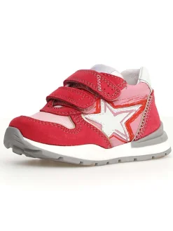 Leder-Sneakers "Roy" in Rot/ Rosa/ Weiß