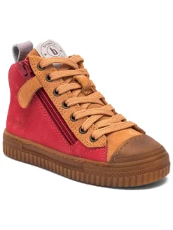 Leder-Sneakers "Ryan" in Pink/ Orange