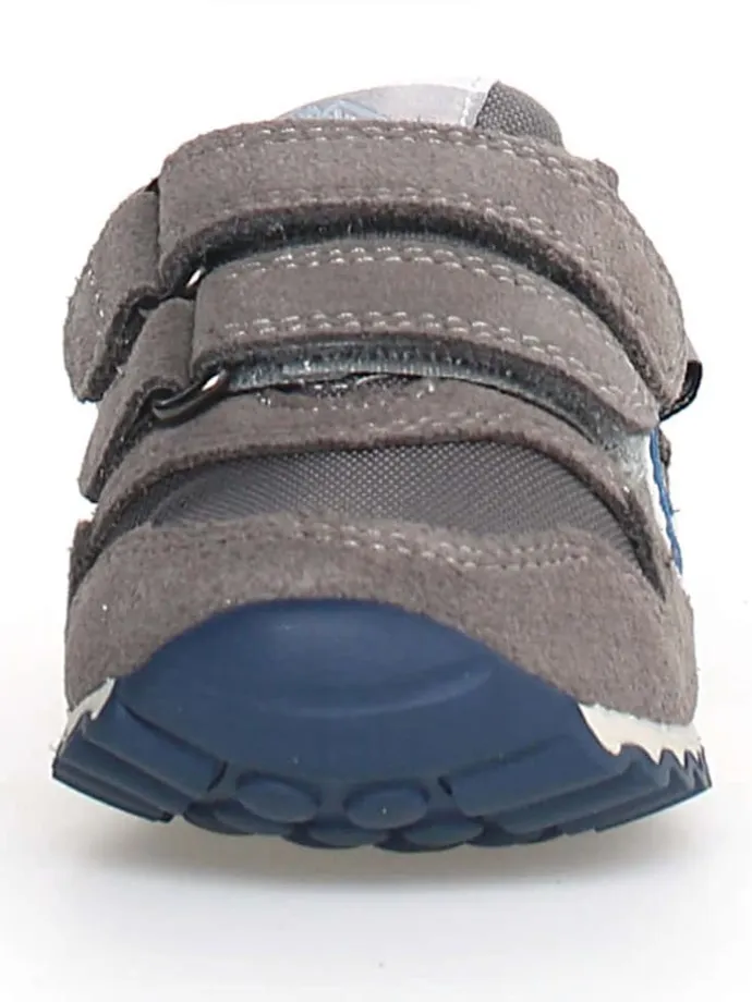 Leder-Sneakers "Sammy 2" in Blau/ Grau
