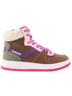 Leder-Sneakers "Senne" in Braun/ Bunt