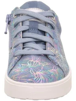 Leder-Sneakers "Stella" in Blau