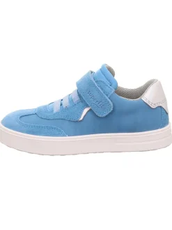 Leder-Sneakers "Stella" in Hellblau