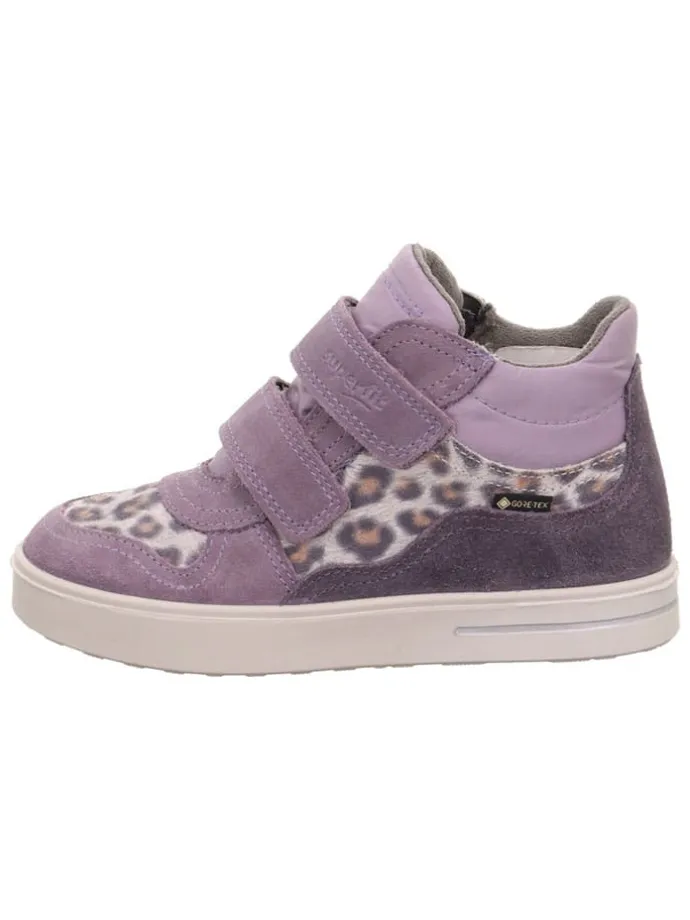 Leder-Sneakers "Stella" in Lila