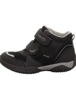 Leder-Sneakers "Storm" in Schwarz