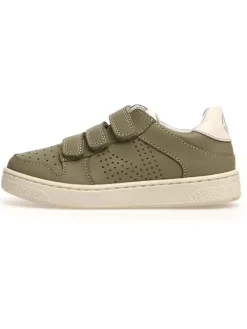 Leder-Sneakers "Theral" in Khaki