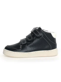 Leder-Sneakers "Theral" in Schwarz
