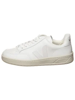 Leder-Sneakers "V 12" in Weiß