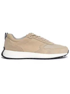 Leder-Sneakers "Volpiano" in Beige