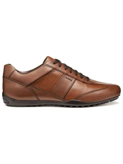 Leder-Sneakers "Wells" in Hellbraun