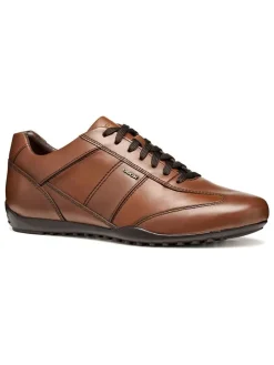 Leder-Sneakers "Wells" in Hellbraun