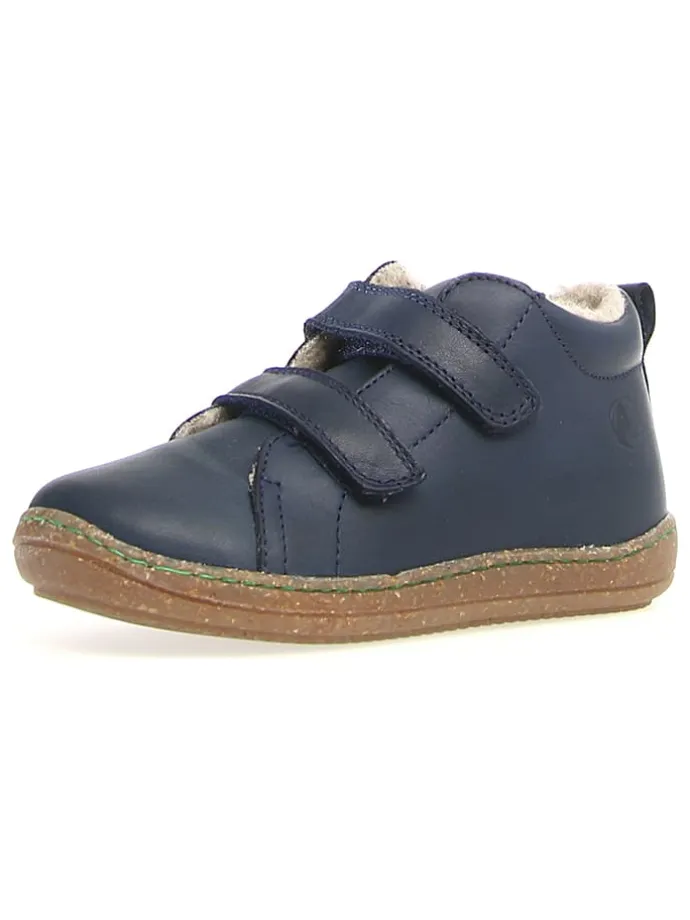 Leder-Sneakers "Windy" in Dunkelblau