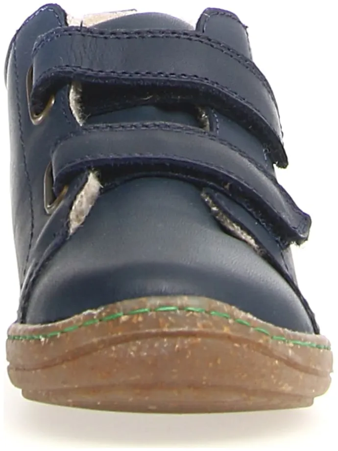 Leder-Sneakers "Windy" in Dunkelblau