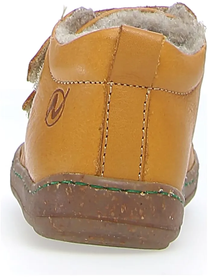 Leder-Sneakers "Windy" in Gelb