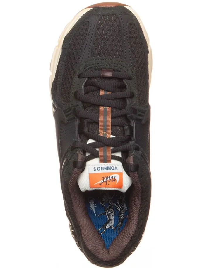 Leder-Sneakers "Zoom Vomero 5" in Schwarz