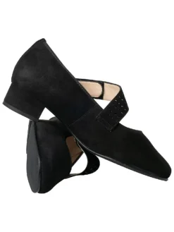 Leder-Spangenballerinas 