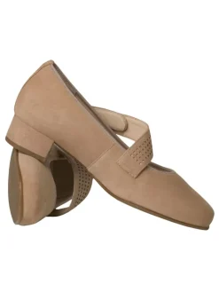 Leder-Spangenballerinas 