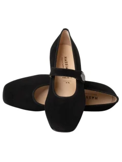 Leder-Spangenballerinas 