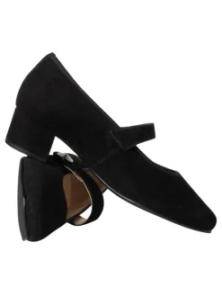 Leder-Spangenballerinas 