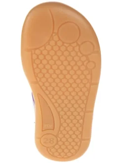 Leder-Spangenballerinas in Lila