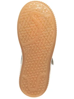 Leder-Spangenballerinas in Türkis