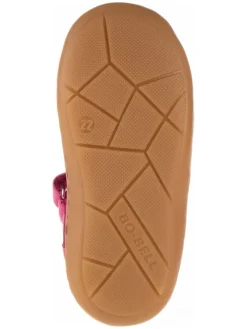 Leder-Spangenballerinas in Pink