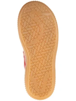 Leder-Spangenballerinas in Rot