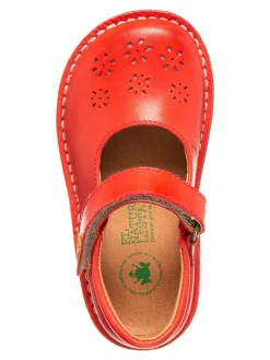 Leder-Spangenballerinas 