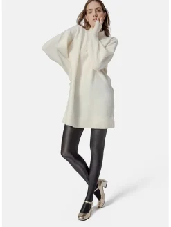 Leder-Spangenpumps in Gold