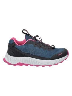 Leder-Sportschuhe "Phelyx" in Dunkelblau/ Pink