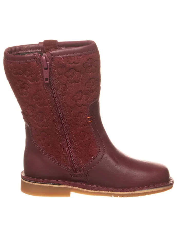 Leder-Stiefel "Comet Pop" in Bordeaux