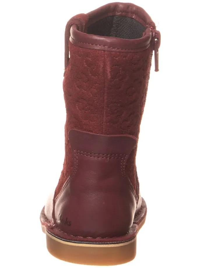 Leder-Stiefel "Comet Pop" in Bordeaux