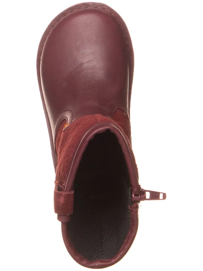 Leder-Stiefel "Comet Pop" in Bordeaux