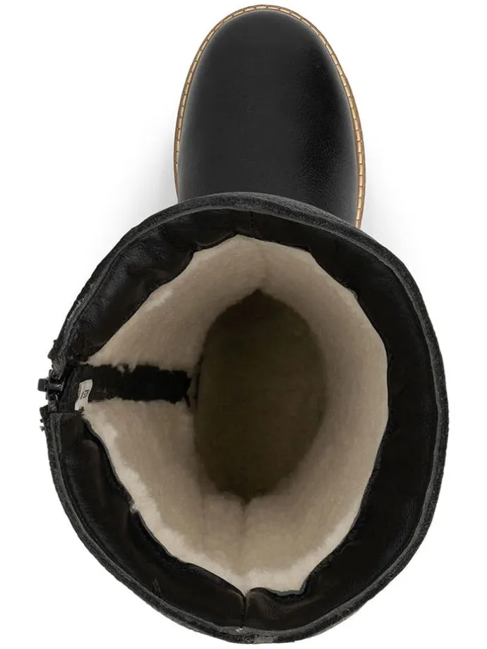 Leder-Stiefel "Forde" in Schwarz