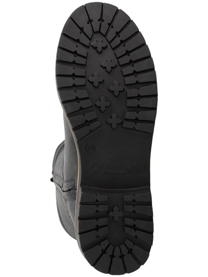 Leder-Stiefel "Forde" in Schwarz