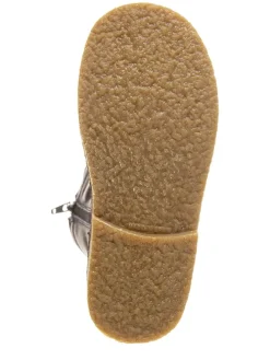 Leder-Stiefel in Dunkelblau