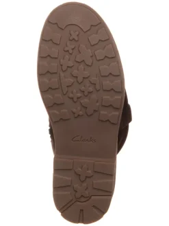 Leder-Stiefel in Dunkelbraun