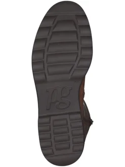 Leder-Stiefel in Hellbraun