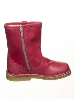 Leder-Stiefel in Pink