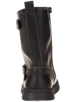 Leder-Stiefel in Schwarz