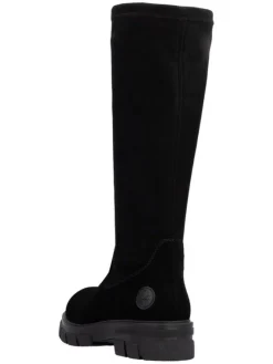 Leder-Stiefel in Schwarz