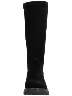 Leder-Stiefel in Schwarz