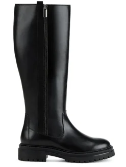 Leder-Stiefel "Iridea" in Schwarz