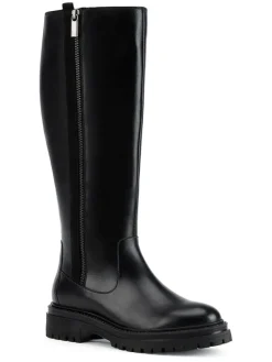 Leder-Stiefel "Iridea" in Schwarz