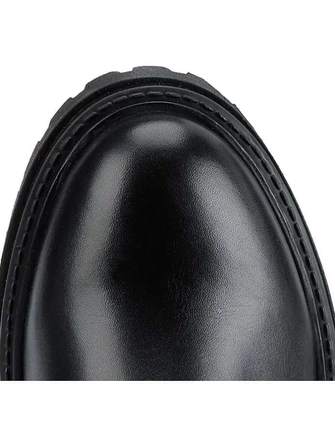 Leder-Stiefel "Iridea" in Schwarz