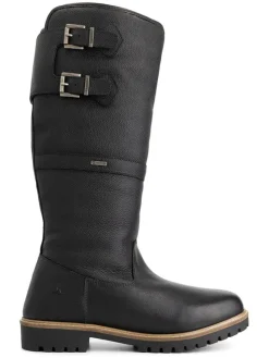 Leder-Stiefel "Kodiak" in Schwarz