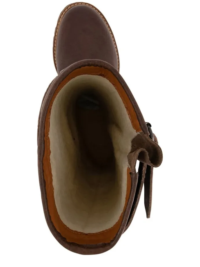 Leder-Stiefel "Norway" in Braun