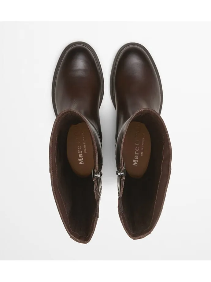 Leder-Stiefel "Paula" in Braun